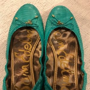 Sam Edelman teal blue flats
